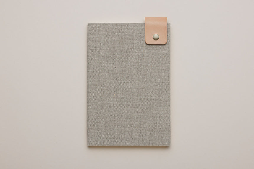 Hardcover Notebook / Natural +Leather storaps