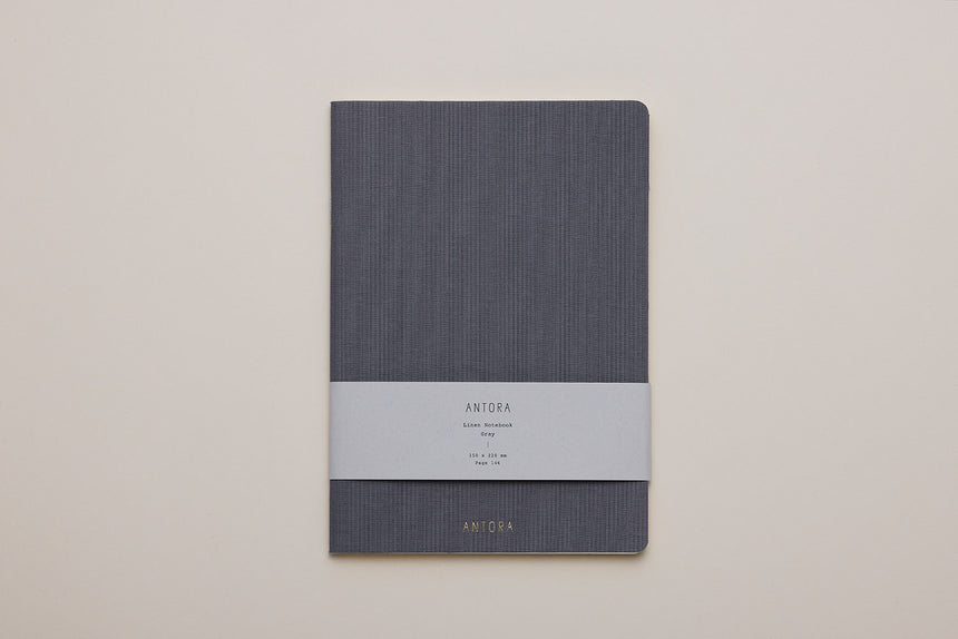 Linen Notebook / Gray
