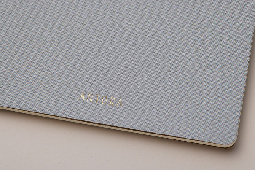 Linen Notebook 3冊セットB (Light Gray / Gray / Navy Blue)
