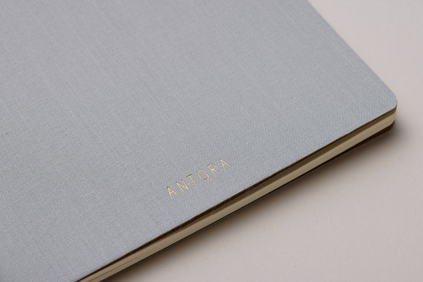 Linen Notebook / Light Gray