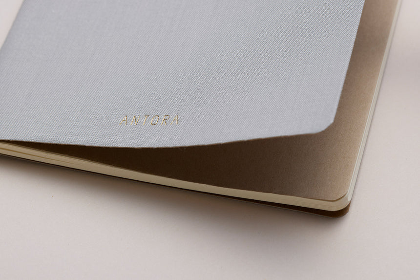 Linen Notebook / Light Gray
