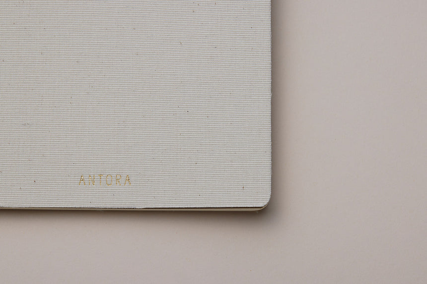 Linen Notebook 3冊セットC (Natural White / Brown / Light Gray)