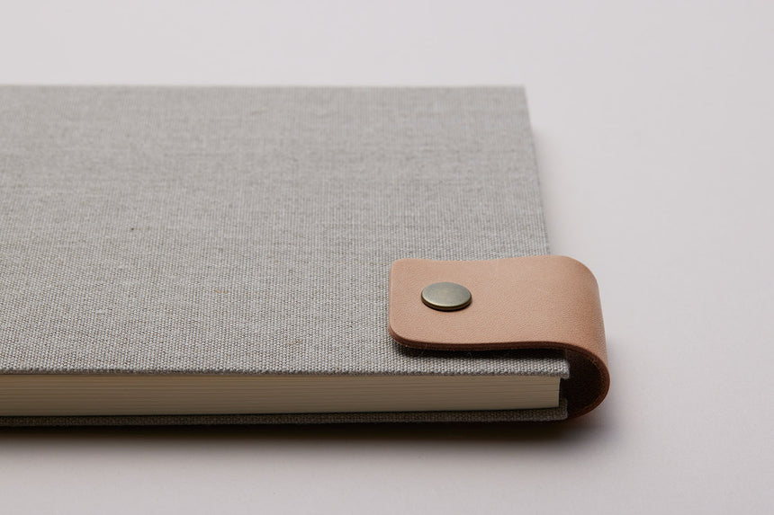 Hardcover Notebook / Natural +Leather storaps