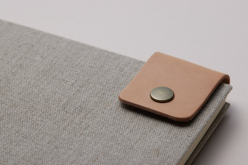 Hardcover Notebook / Natural +Leather storaps
