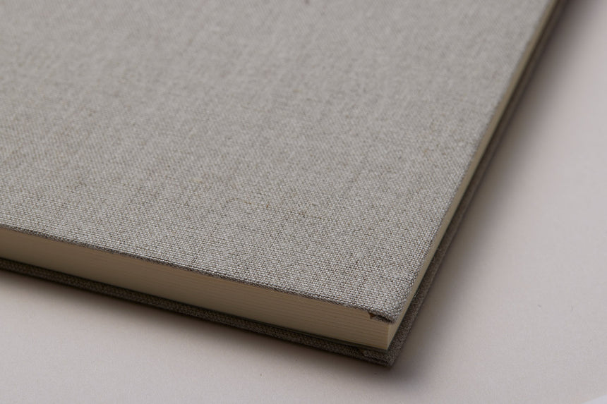 Hardcover Notebook / Natural +Leather storaps
