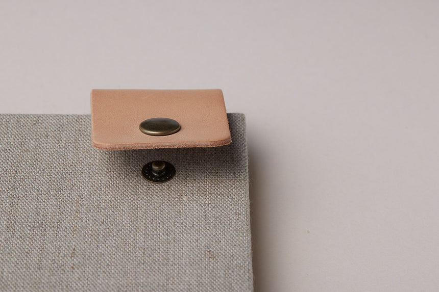 Hardcover Notebook / Natural +Leather storaps