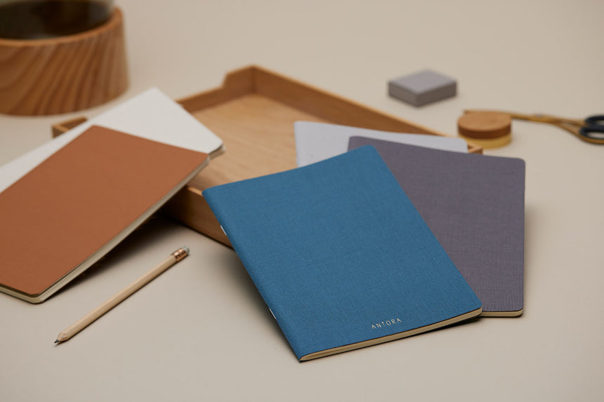 Linen Notebook / Navy Blue
