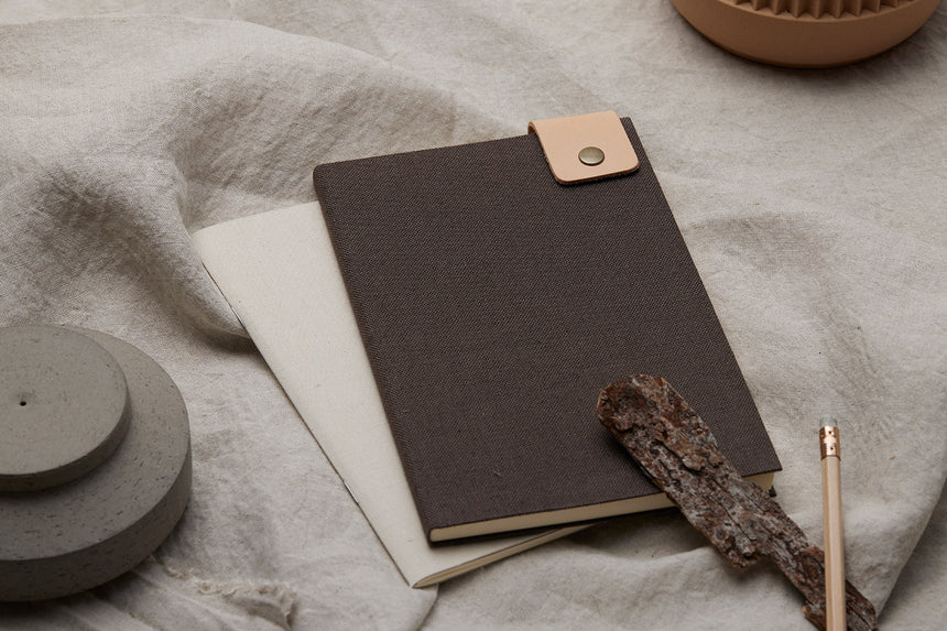 Linen Notebook / Natural White