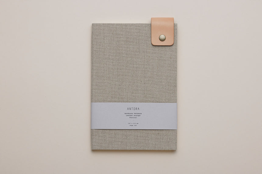Hardcover Notebook / Natural +Leather storaps